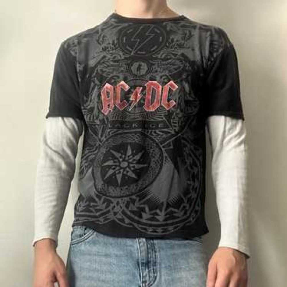 AC/DC Black Graphic T-Shirt